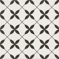 Opoczno Patchwork Concept Clover Black Pattern OP867-002-1 padlólap 29,8x29,8 cm